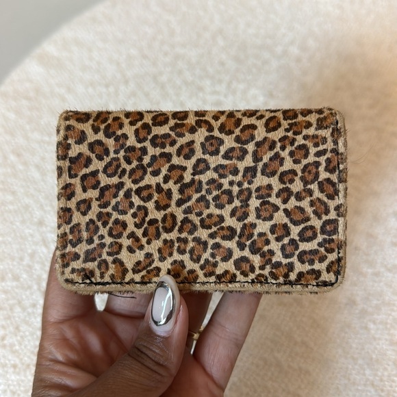 Aimee Kestenberg Calf Hair Cheetah Print Card Holder - Picture 3 of 7